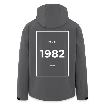 1982 – Legendär seit 1982 Limited Edition 1982 - Recycelte Männer Softshell-Jacke von Stanley/Stella - Schwarz - Hinten - AI Model Male 185 light (185cm)