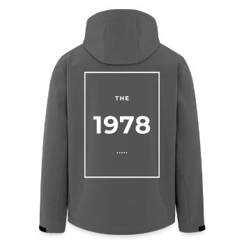 1978 - Legendär seit 1978 Limitierte Ausgabe 1978 - Recycelte Männer Softshell-Jacke von Stanley/Stella - Schwarz - Hinten - AI Model Male 185 light (185cm)
