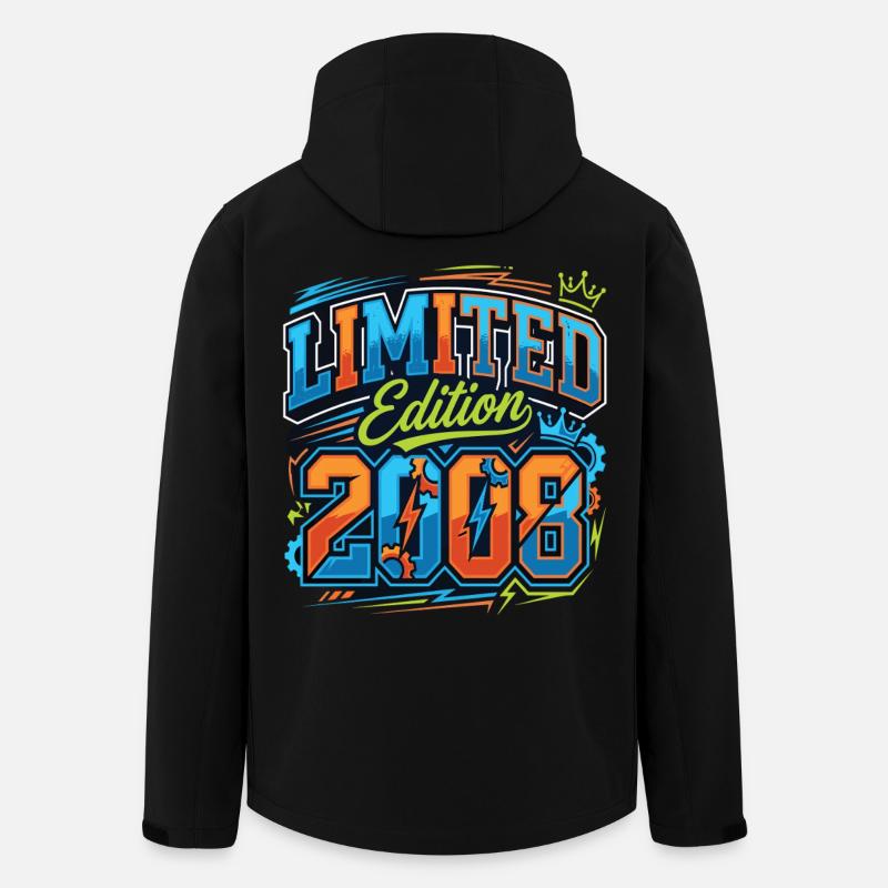 Édition limitée anniversaire 2008 - Veste softshell homme en polyester recyclé Stanley/Stella - noir