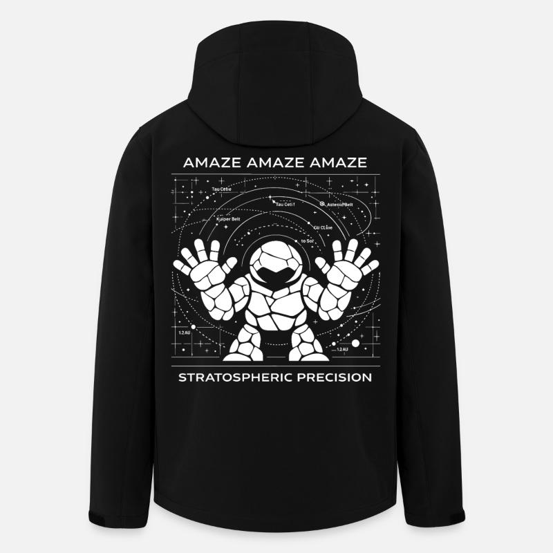 AMAZE Stratospheric Precision Rocky Astronaut - Men’s Recycled Softshell Jacket by Stanley/Stella - black
