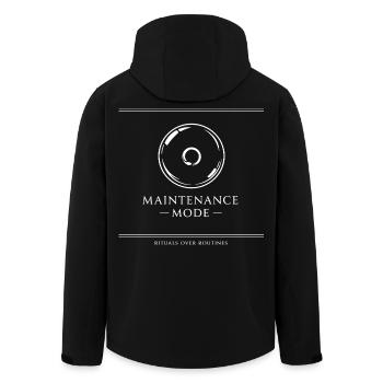 Rituels de mode maintenance plutôt que routines - Veste softshell homme en polyester recyclé Stanley/Stella - noir - Dos - AI Model Male 185 light (185cm)