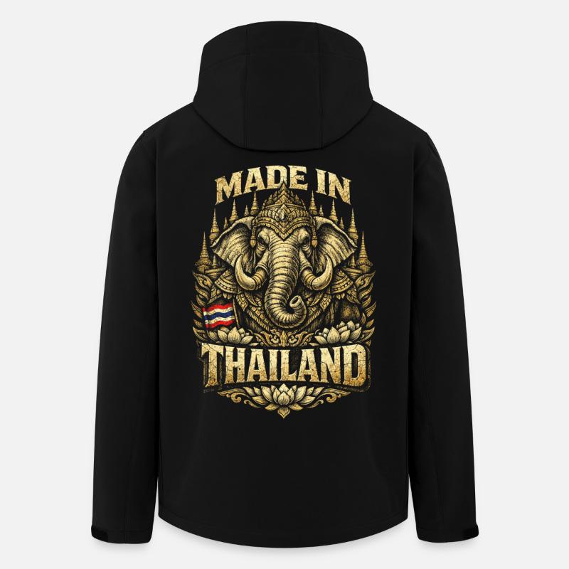 Thailand Thai Pride - Recycelte Männer Softshell-Jacke von Stanley/Stella - Schwarz