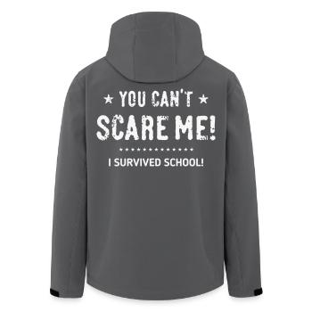 You Can’t Scare Me! I Survived School! Abschluss W - Recycelte Männer Softshell-Jacke von Stanley/Stella - Schwarz - Hinten - AI Model Male 185 light (185cm)