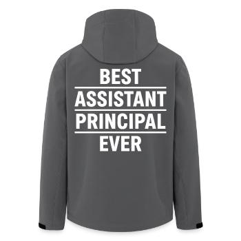 Best Assistant Principal Ever - Recycelte Männer Softshell-Jacke von Stanley/Stella - Anthrazit - Hinten - AI Model Male 185 light (185cm)