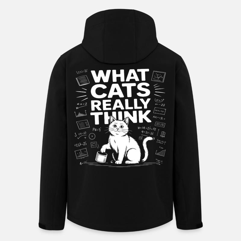 What Cats Really Think Funny - Men’s Recycled Softshell Jacket by Stanley/Stella - black