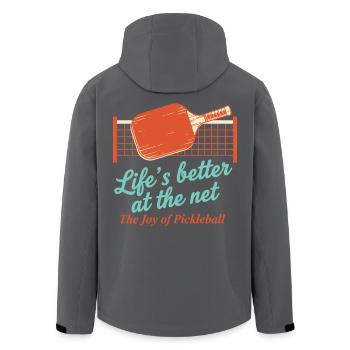 Le pickleball est meilleur à la joie du net - Veste softshell homme en polyester recyclé Stanley/Stella - noir - Dos - AI Model Male 185 light (185cm)
