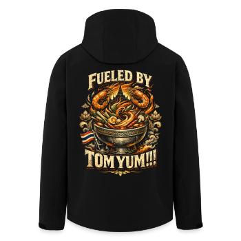 La fierté thaïlandaise thaïlandaise alimentée par Tom Yum - Veste softshell homme en polyester recyclé Stanley/Stella - noir - Dos - AI Model Male 185 light (185cm)