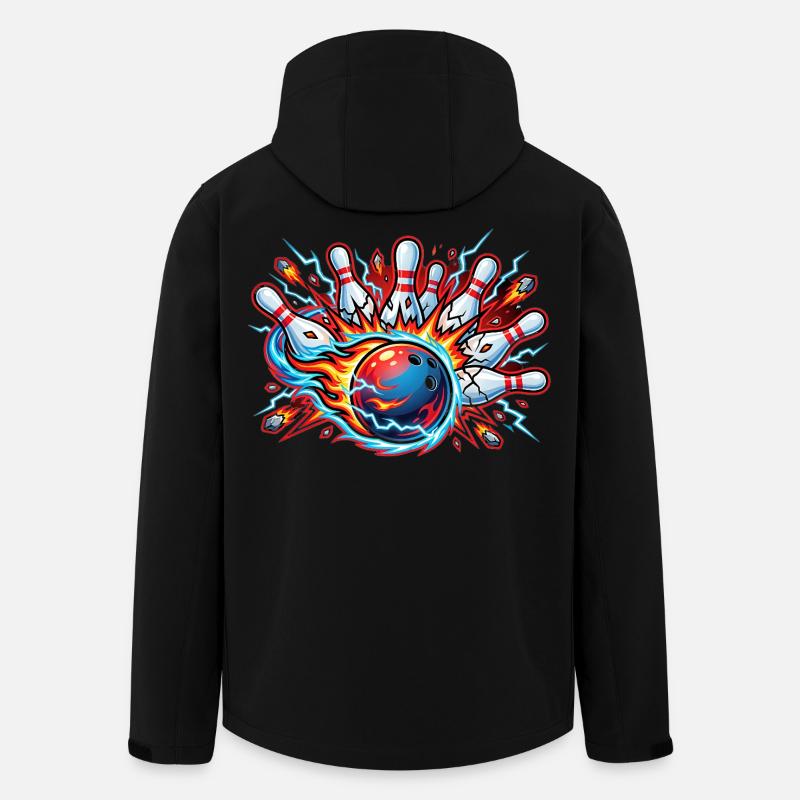 Bowling - Veste softshell homme en polyester recyclé Stanley/Stella - noir