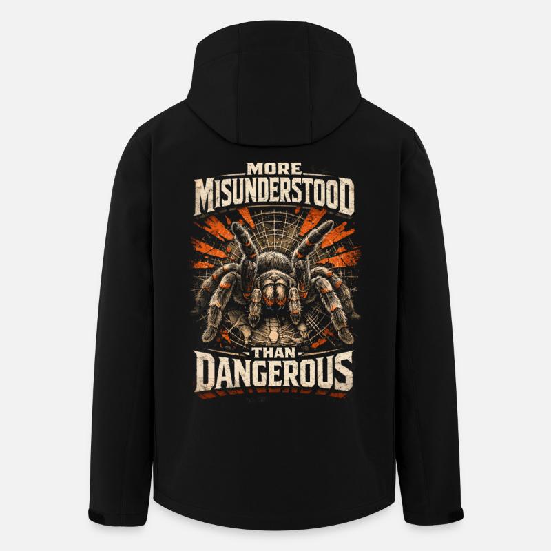 Vogelspinne More Misunderstood - Recycelte Männer Softshell-Jacke von Stanley/Stella - Schwarz