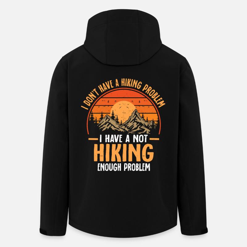 Not Hiking Enough Problem - Men’s Recycled Softshell Jacket by Stanley/Stella - black