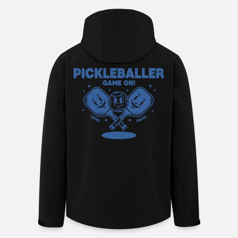 Pickleball Pickleballer Game On Funny Player - Men’s Recycled Softshell Jacket by Stanley/Stella - black