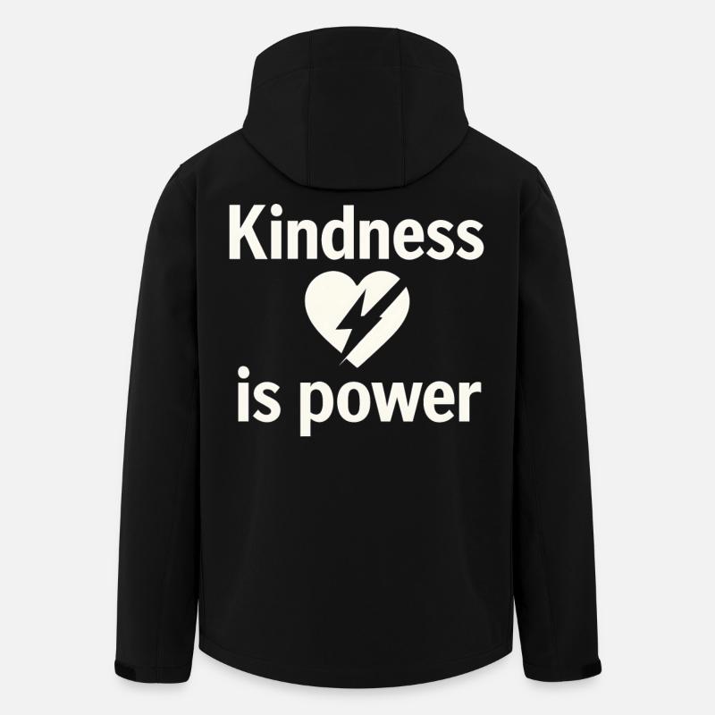 Compassion is power heart fragment - Men’s Recycled Softshell Jacket by Stanley/Stella - black