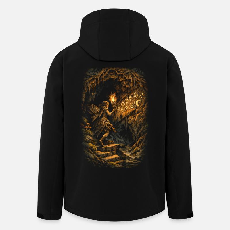 Fairycore Fairy Gothic - Men’s Recycled Softshell Jacket by Stanley/Stella - black