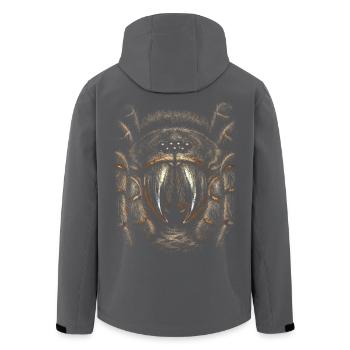 Tarantula - Men’s Recycled Softshell Jacket by Stanley/Stella - black - Back - AI Model Male 185 light (185cm)