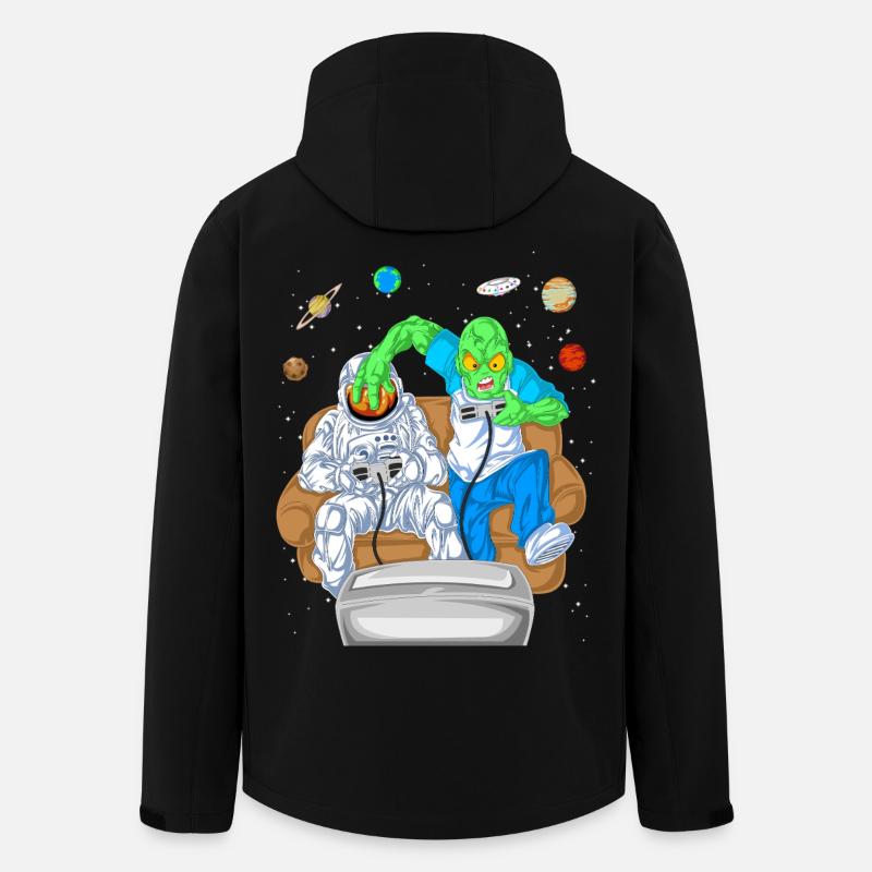T-shirt de jeu Alien Astronaut - Veste softshell homme en polyester recyclé Stanley/Stella - noir
