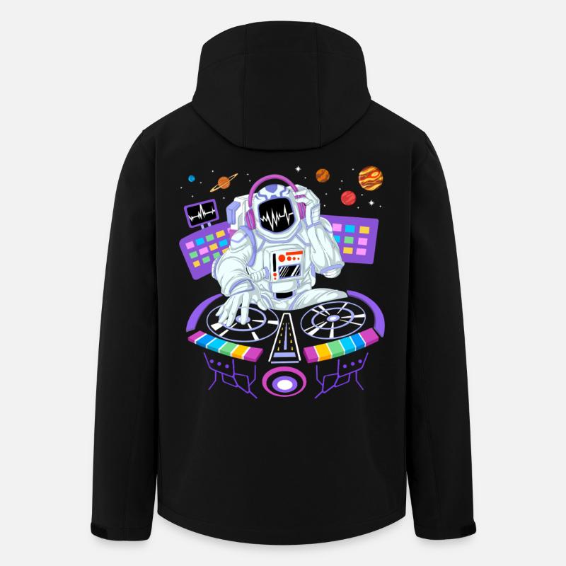 Astronauten-DJ-Shirt - Recycelte Männer Softshell-Jacke von Stanley/Stella - Schwarz
