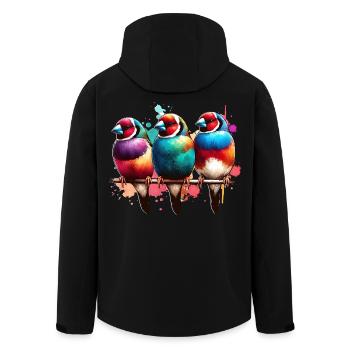 Gouldamadine Geschenk - Recycelte Männer Softshell-Jacke von Stanley/Stella - Schwarz - Hinten - AI Model Male 185 light (185cm)