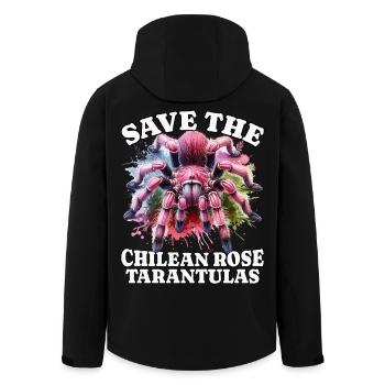 Save Chile Tarantula - Men’s Recycled Softshell Jacket by Stanley/Stella - black - Back - AI Model Male 185 light (185cm)