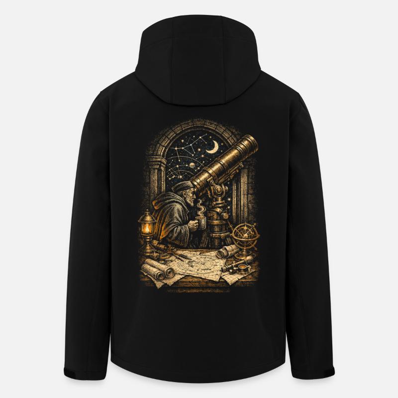 Astronomie Astronom - Recycelte Männer Softshell-Jacke von Stanley/Stella - Schwarz