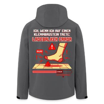 Klemmbaustein Schmerz Systemabsturz Pixel Design - Recycelte Männer Softshell-Jacke von Stanley/Stella - Schwarz - Hinten - AI Model Male 185 light (185cm)
