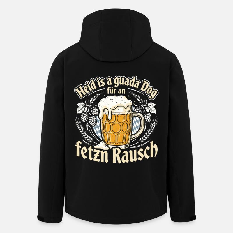 Bavarian Saying Bavaria Beer - Men’s Recycled Softshell Jacket by Stanley/Stella - black