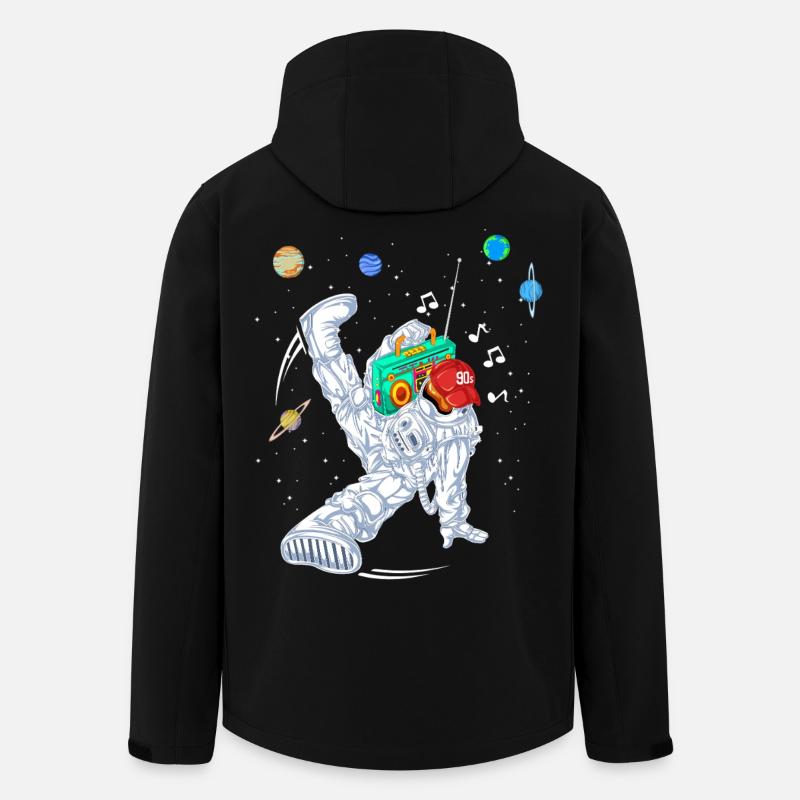 Chemise de danse Astronaut Rapper - Veste softshell homme en polyester recyclé Stanley/Stella - noir