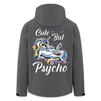 La licorne psychopathe mignonne - Veste softshell homme en polyester recyclé Stanley/Stella - noir - Dos - AI Model Male 185 light (185cm)