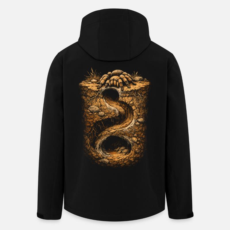 Vogelspinne - Recycelte Männer Softshell-Jacke von Stanley/Stella - Schwarz