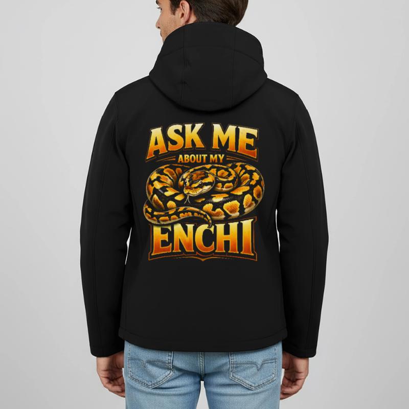 Demande-moi pour Enchi | Morphologie de Python Roi Veste softshell homme en polyester recyclé Stanley/Stella
