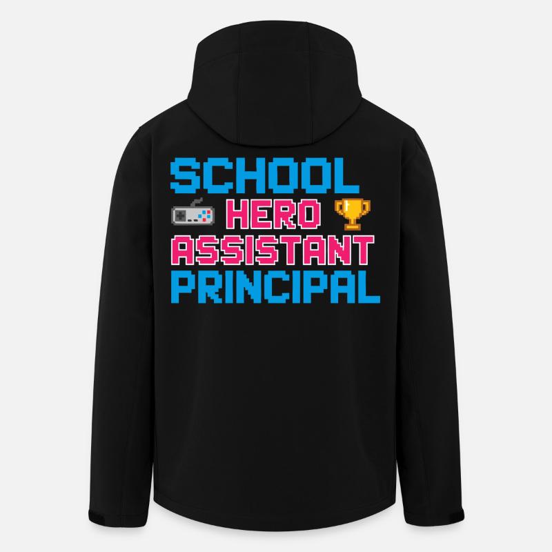 Vice Principal School Hero Gaming - Men’s Recycled Softshell Jacket by Stanley/Stella - black