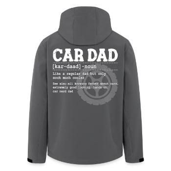Autofan Vater Reifenrad Motiv Vatertag Papa - Recycelte Männer Softshell-Jacke von Stanley/Stella - Schwarz - Hinten - AI Model Male 185 light (185cm)