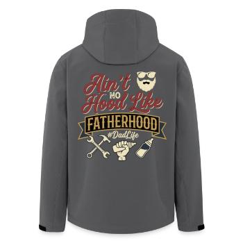 Fatherhood Dad Life Dad Saying - Men’s Recycled Softshell Jacket by Stanley/Stella - black - Back - AI Model Male 185 light (185cm)