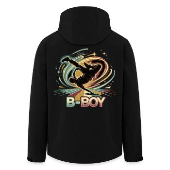 B-Boy Breakdance Hip Hop Dance Streetstyle - Men’s Recycled Softshell Jacket by Stanley/Stella - black - Back - AI Model Male 185 light (185cm)