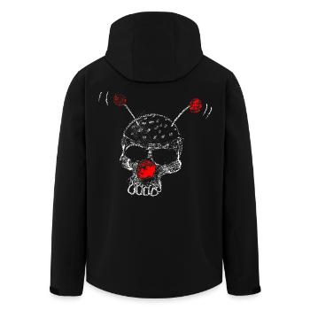 Clown Skull - Men’s Recycled Softshell Jacket by Stanley/Stella - black - Back - AI Model Male 185 light (185cm)