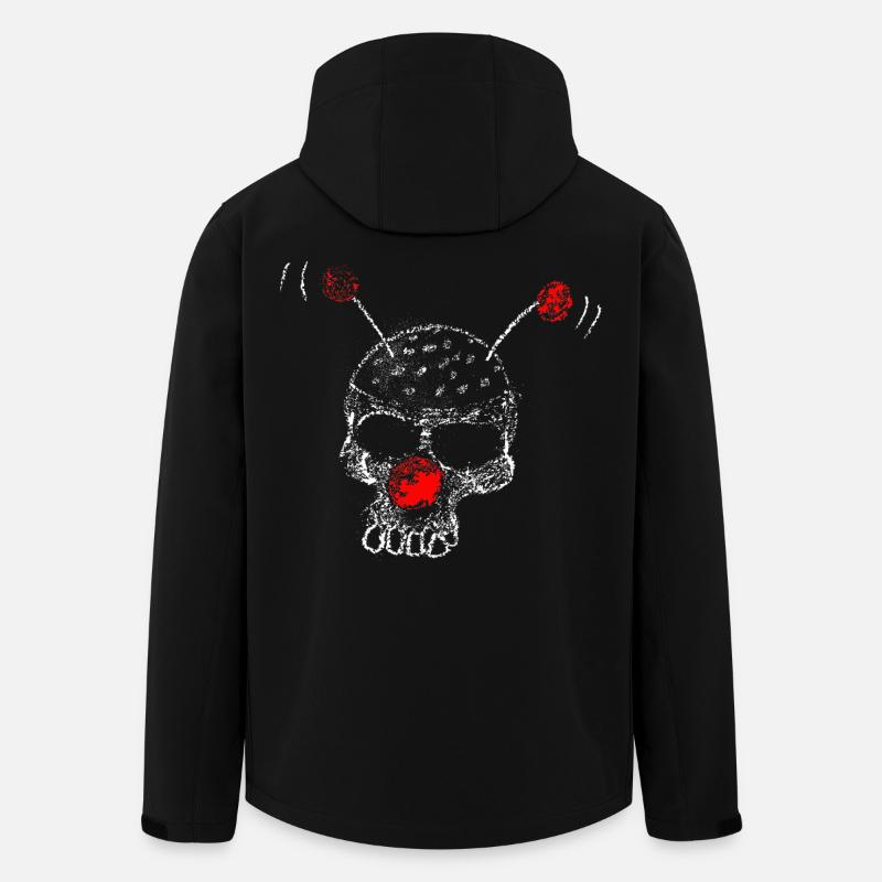 Clownschädel - Recycelte Männer Softshell-Jacke von Stanley/Stella - Schwarz