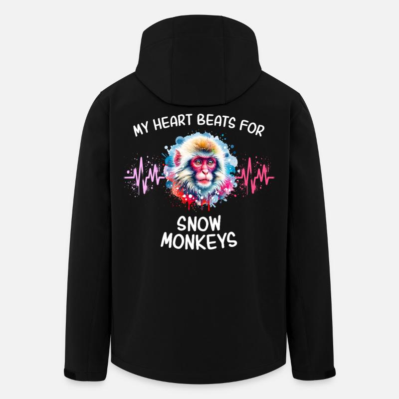 Ligne Cœur de Singe des Neiges - Veste softshell homme en polyester recyclé Stanley/Stella - noir