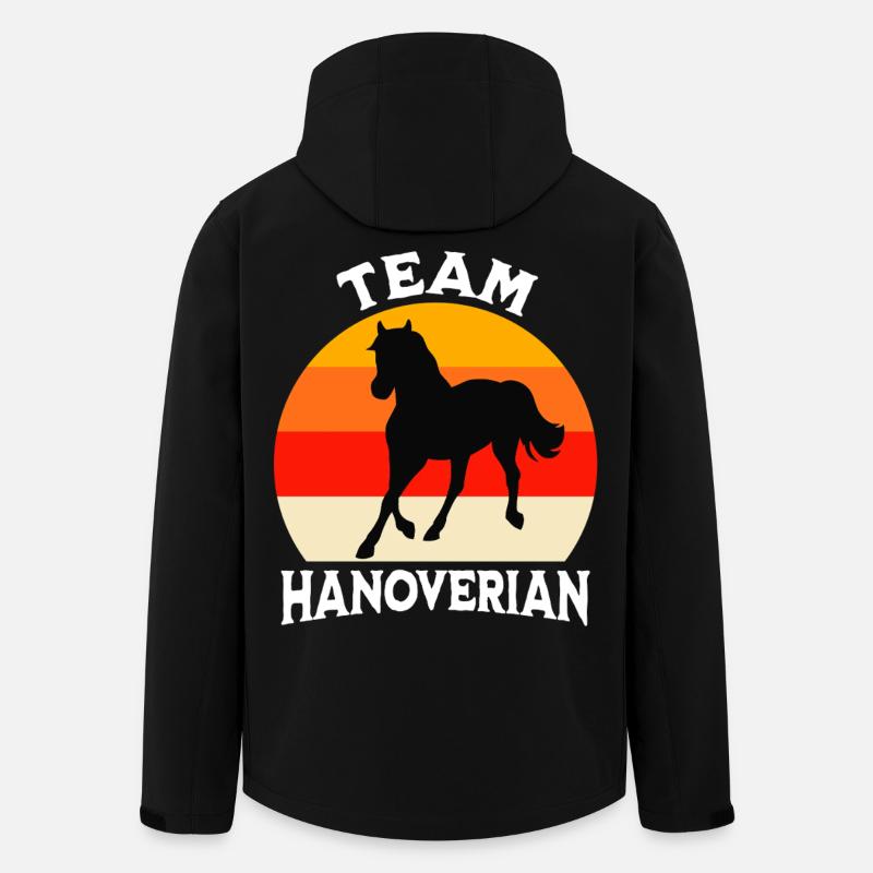 Équipe Hannoveraner - Veste softshell homme en polyester recyclé Stanley/Stella - noir