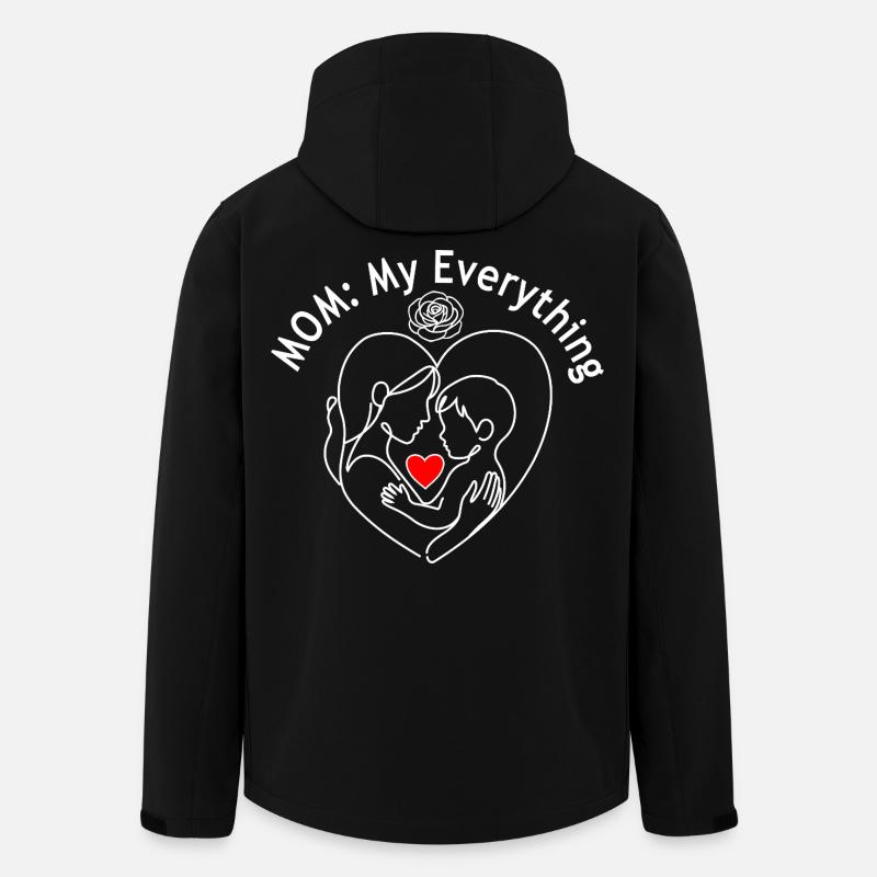 My Everything: Mom's Love - Men’s Recycled Softshell Jacket by Stanley/Stella - black