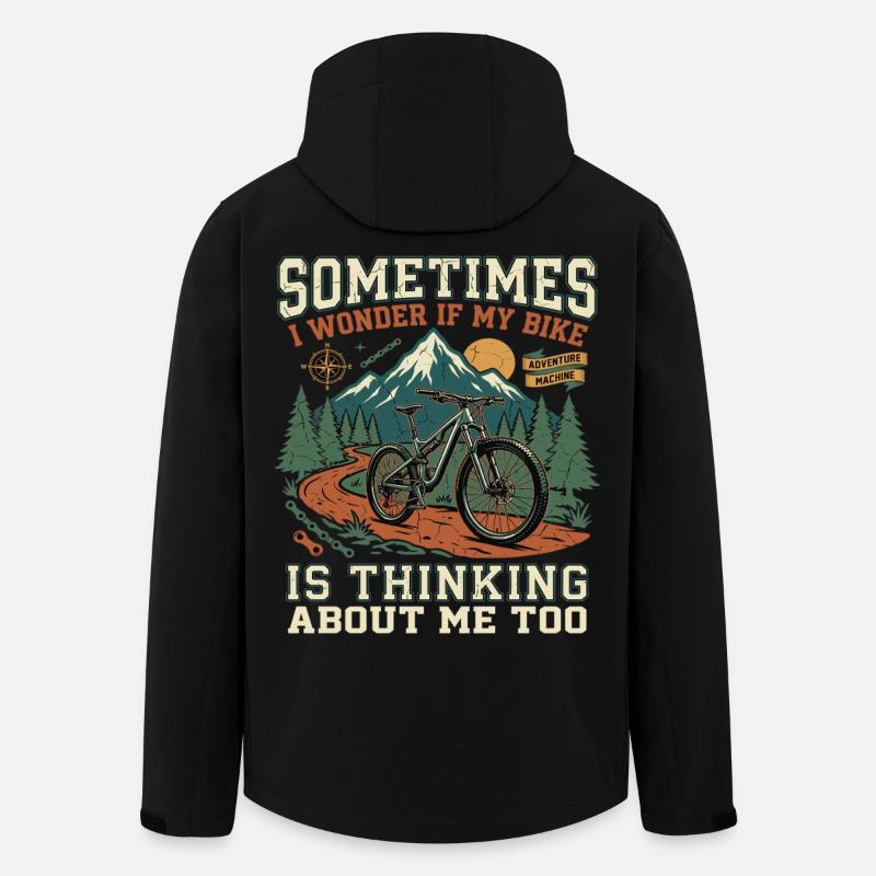 Aventure VTT à Spruch - Veste softshell homme en polyester recyclé Stanley/Stella - noir