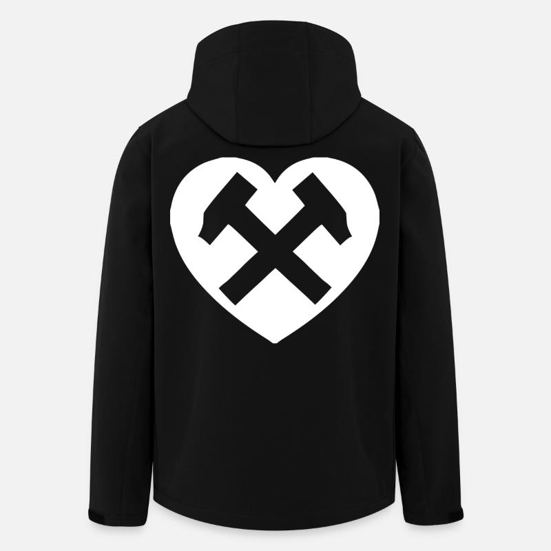 Hearthammer : L’amour dans l’acier - Veste softshell homme en polyester recyclé Stanley/Stella - noir