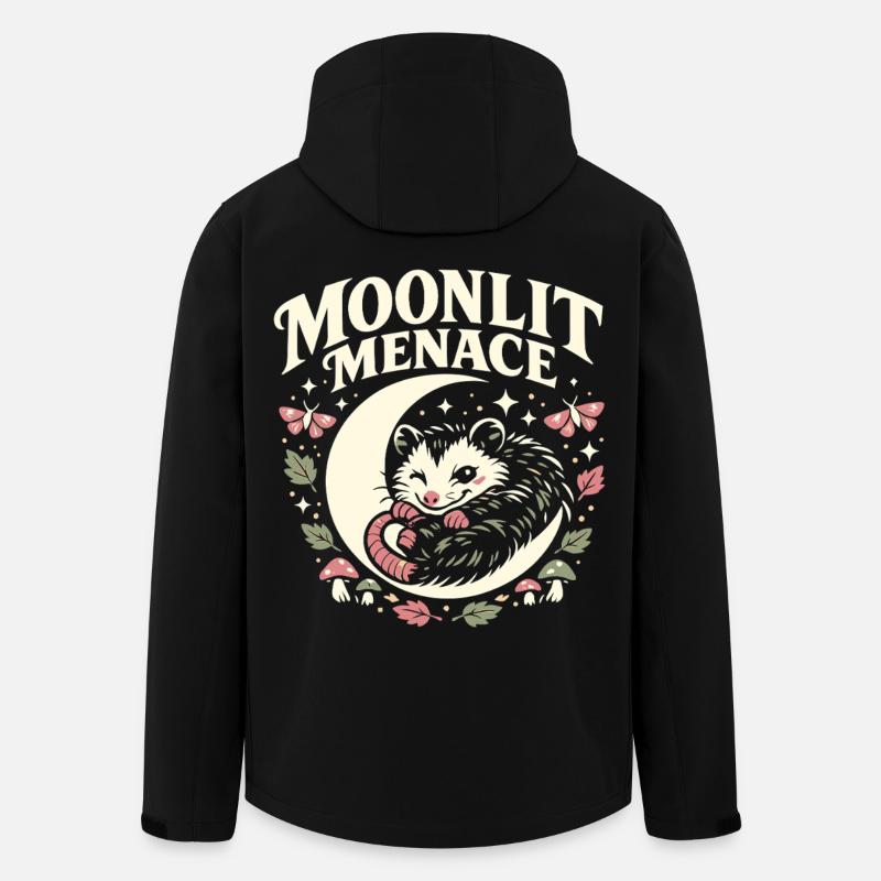 Moonlit Menace - Recycelte Männer Softshell-Jacke von Stanley/Stella - Schwarz