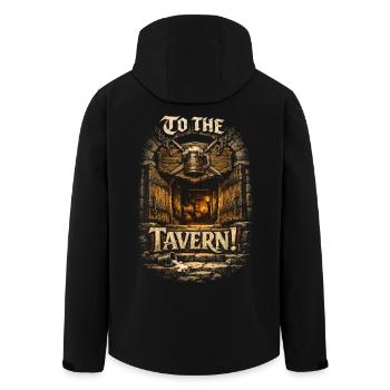 Festival médiéval Marché médiéval à la taverne ! - Veste softshell homme en polyester recyclé Stanley/Stella - noir - Dos - AI Model Male 185 light (185cm)