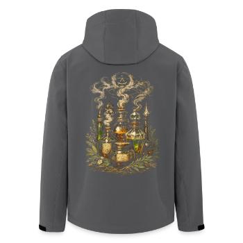Apotheker Kräutersammler Apothekerin - Recycelte Männer Softshell-Jacke von Stanley/Stella - Schwarz - Hinten - AI Model Male 185 light (185cm)