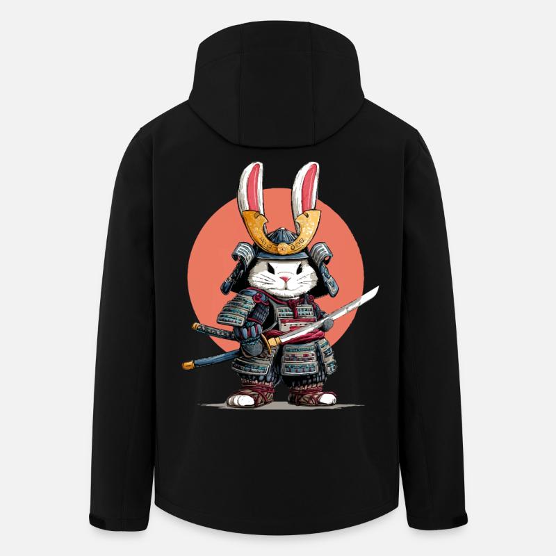 Guerrier Samouraï Lapin - Veste softshell homme en polyester recyclé Stanley/Stella - noir