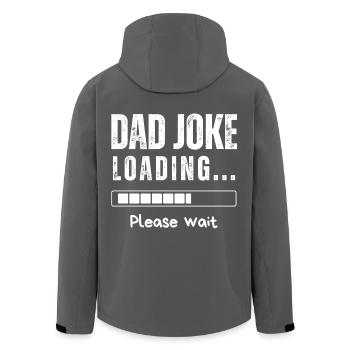DAD JOKE - Men’s Recycled Softshell Jacket by Stanley/Stella - black - Back - AI Model Male 185 light (185cm)