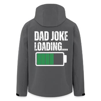 DAD JOKE - Men’s Recycled Softshell Jacket by Stanley/Stella - black - Back - AI Model Male 185 light (185cm)