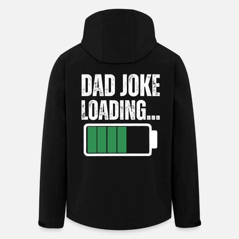 Papa-Witz - Recycelte Männer Softshell-Jacke von Stanley/Stella - Schwarz