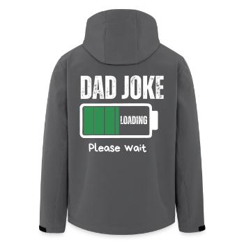 DAD JOKE  - Men’s Recycled Softshell Jacket by Stanley/Stella - black - Back - AI Model Male 185 light (185cm)