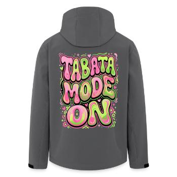 Tabata Mode On - Men’s Recycled Softshell Jacket by Stanley/Stella - black - Back - AI Model Male 185 light (185cm)