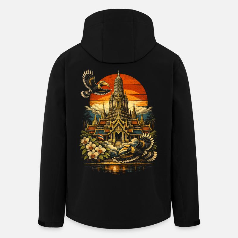 Thailand Thai Pride - Recycelte Männer Softshell-Jacke von Stanley/Stella - Schwarz